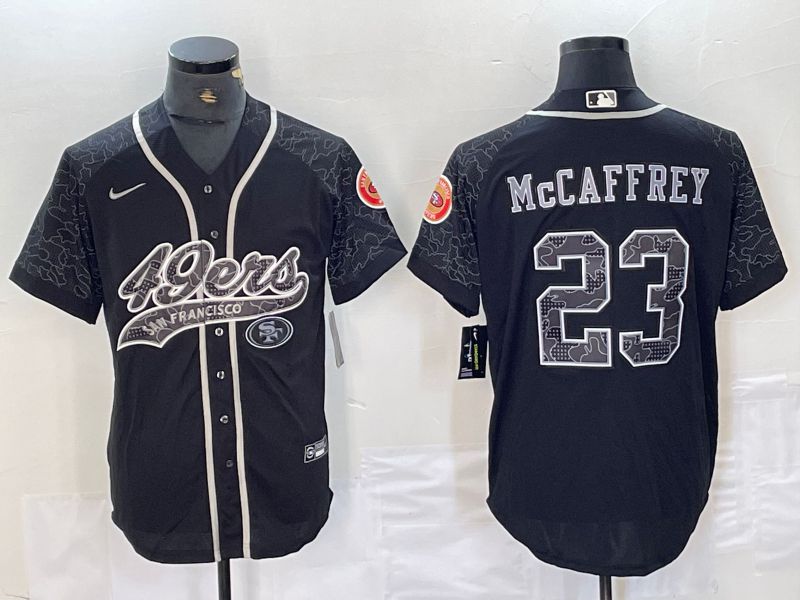 Men San Francisco 49ers #23 Mccaffrey Black Nike 2024 Co Branding Game NFL Jersey style 1